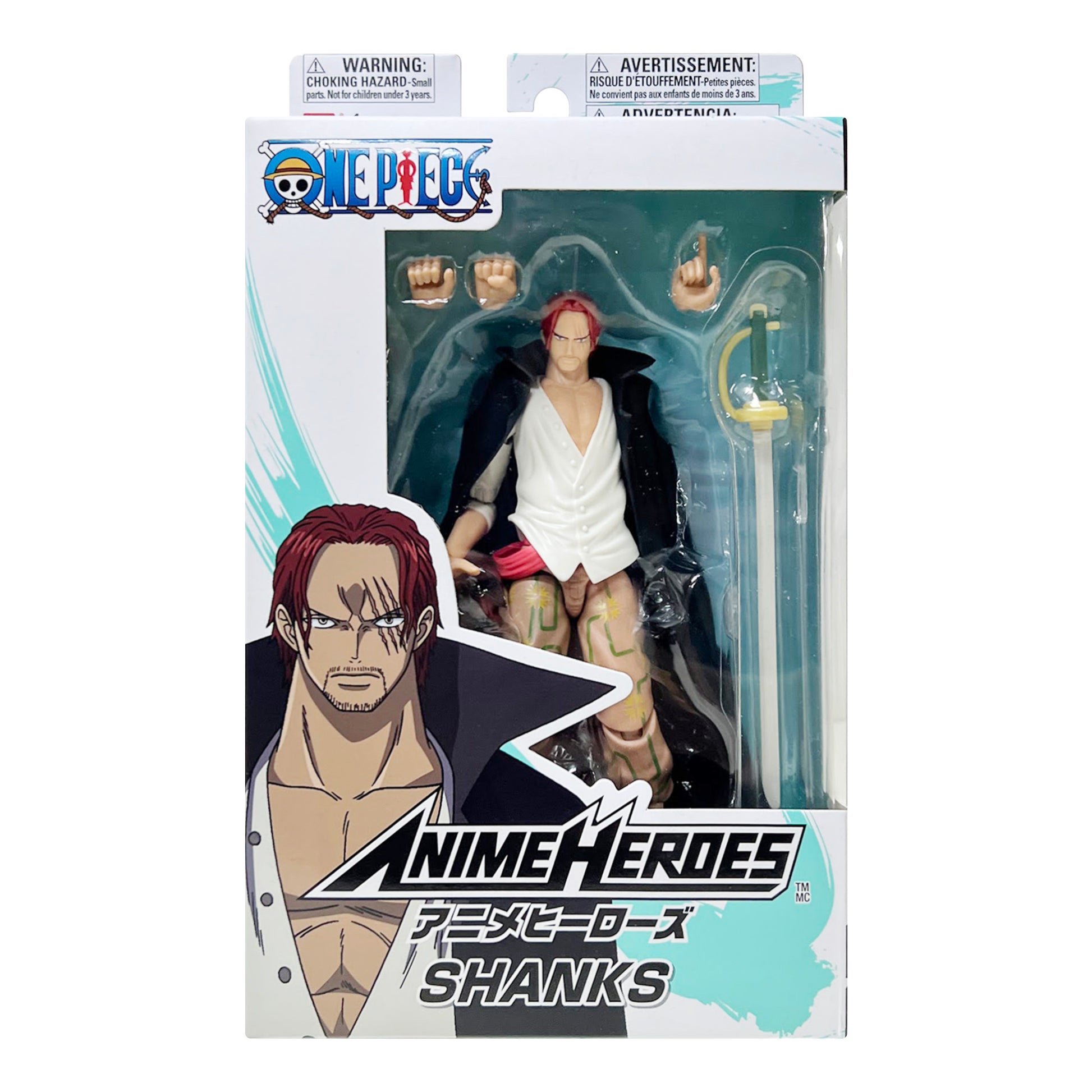 BandaI: Anime Heroes - One Piece - Shanks 6.5 Tall Action Figure