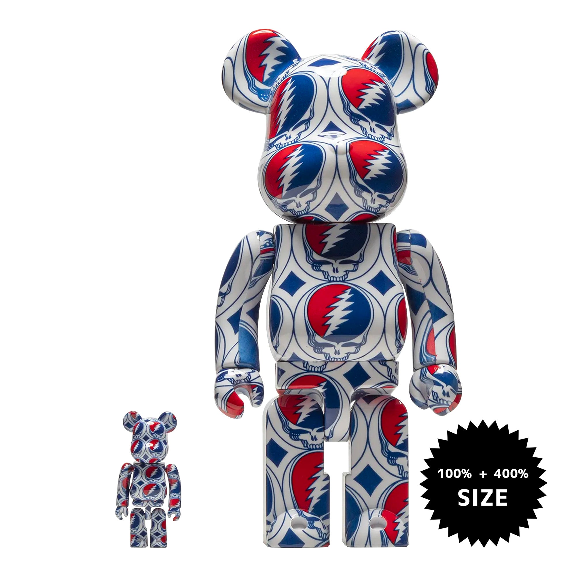 MEDICOM TOY: BE@RBRICK - Grateful Dead Steal Your Face 100% & 400% ...