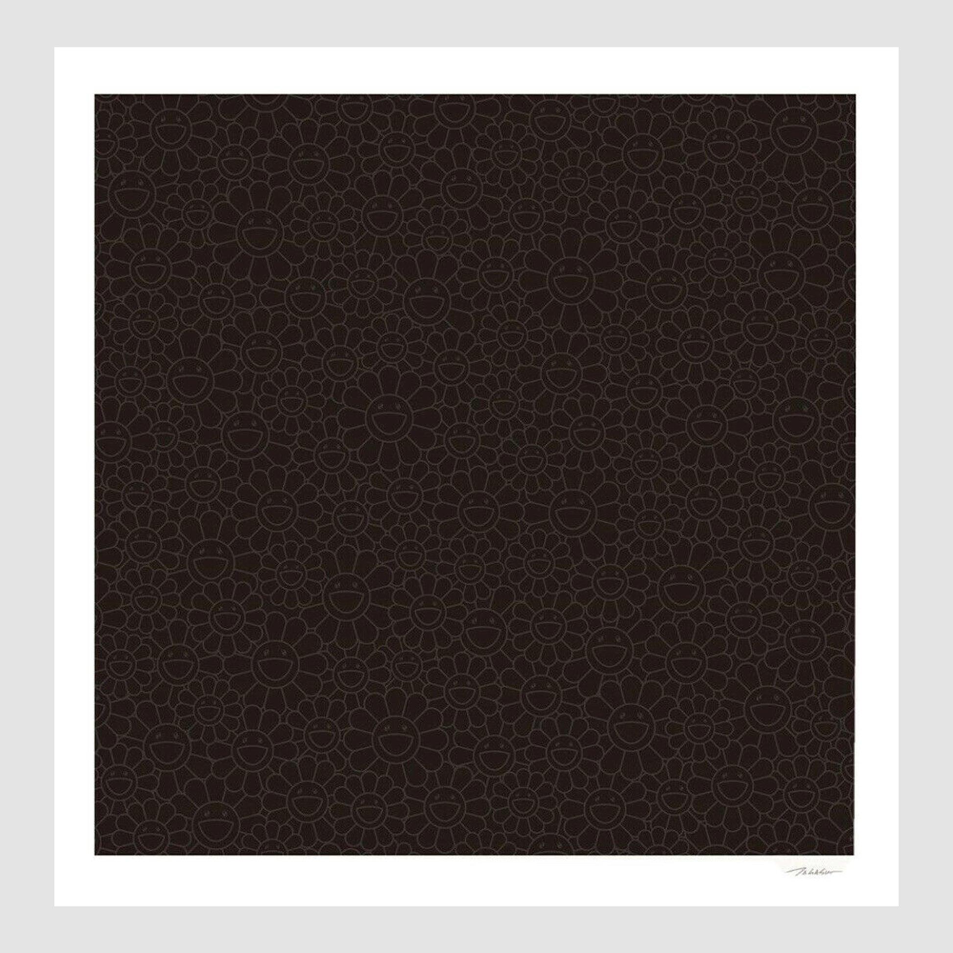 Takashi Murakami - Black Flowers Square Print Limited Edition of 300 – TOY  TOKYO