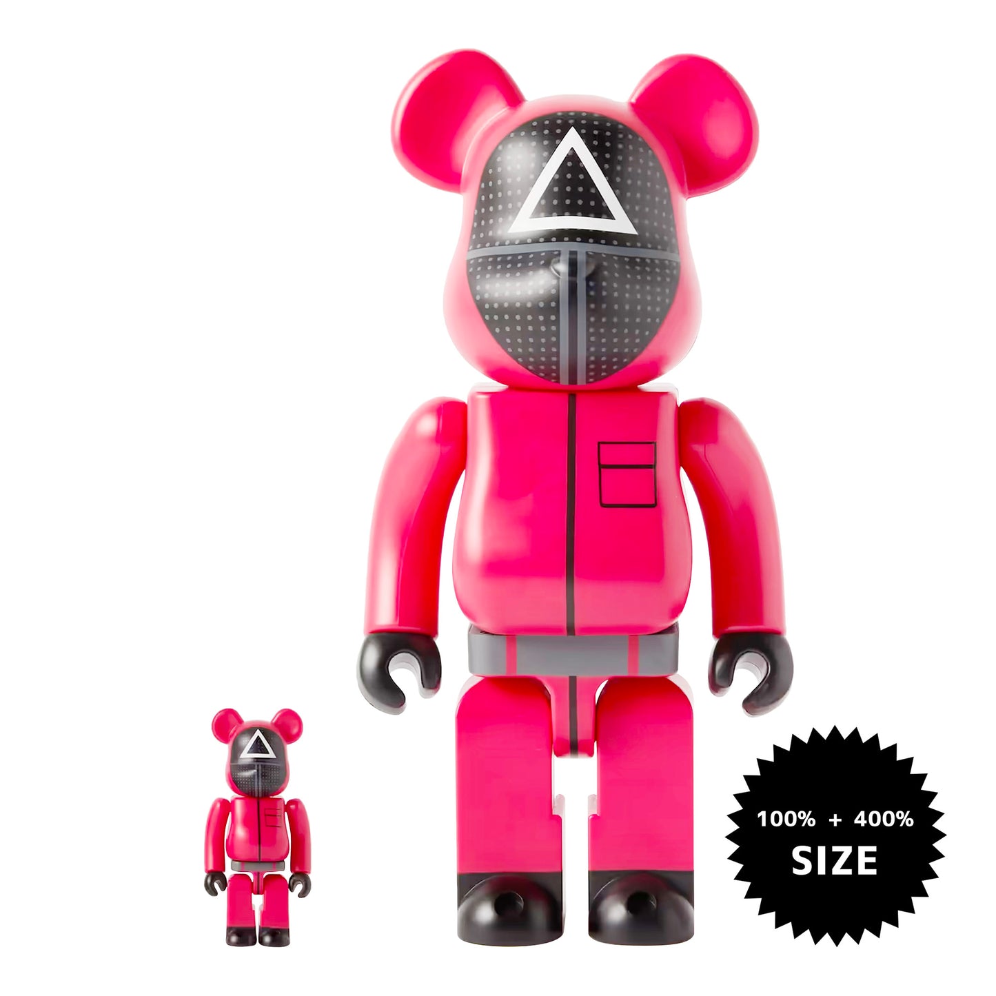 MEDICOM TOY: BE@RBRICK - Squid Game TRIANGLE Guard 100% & 400%