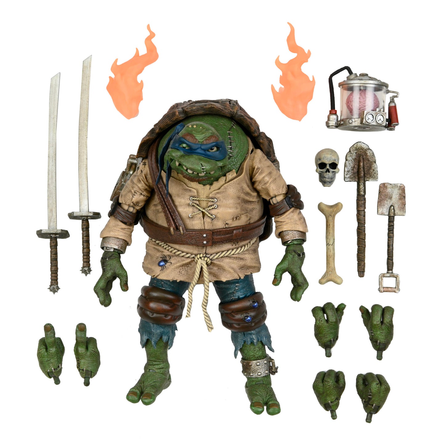 NECA: Universal Monsters x TMNT - Ultimate Leonardo as The Hunchback 7" Tall Action Figure