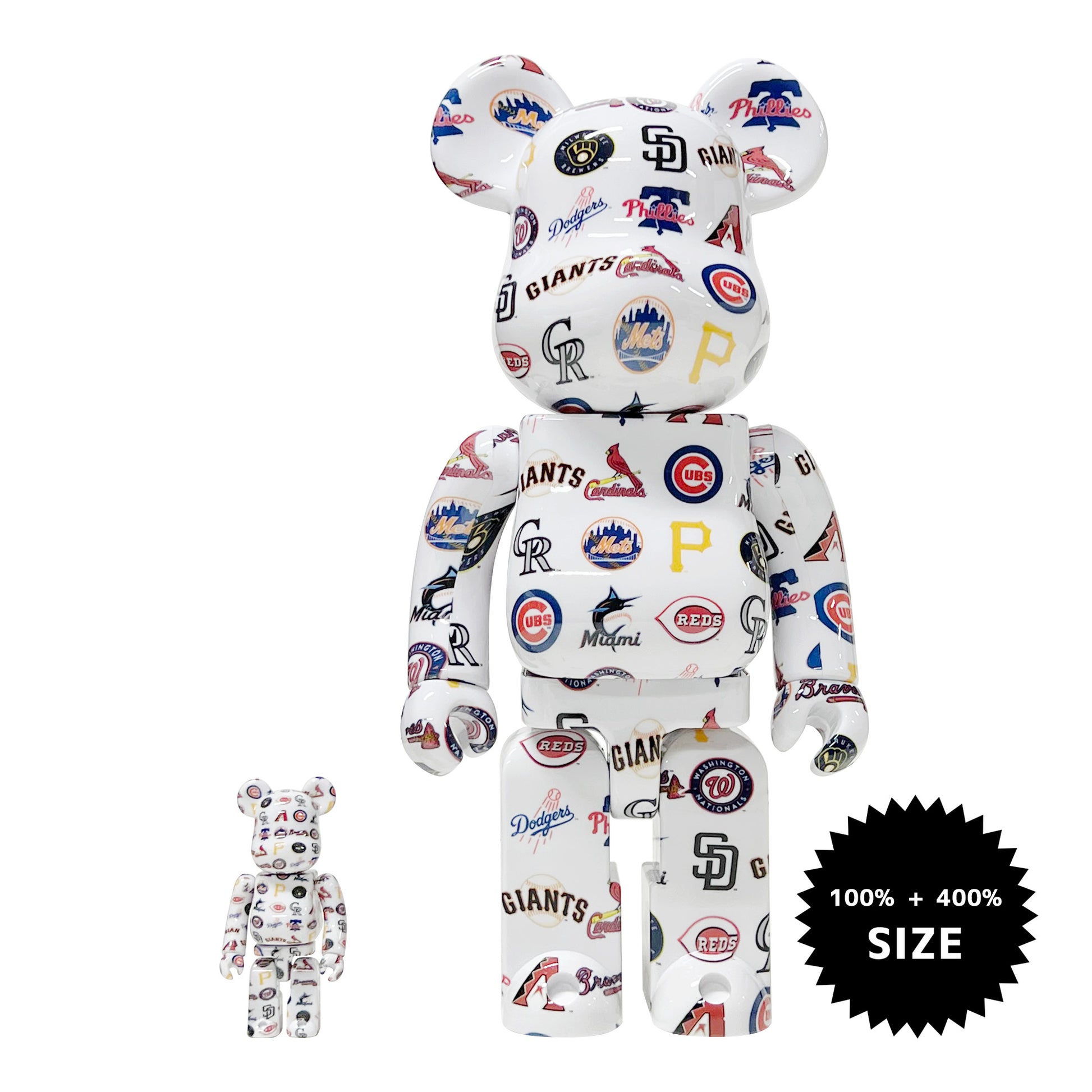 MLB American League 100% and 400% Bearbrick