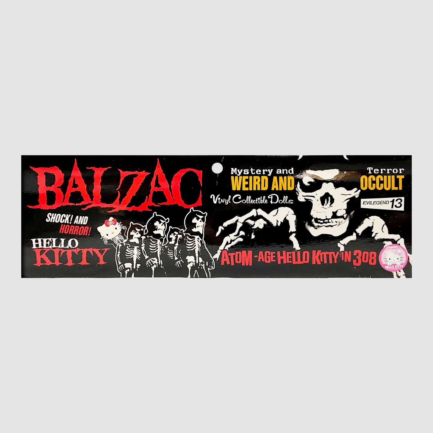 MEDICOM TOY x Balzac x Sanrio: VCD - Atom Age Hello Kitty in 308 Black Vinyl Figure