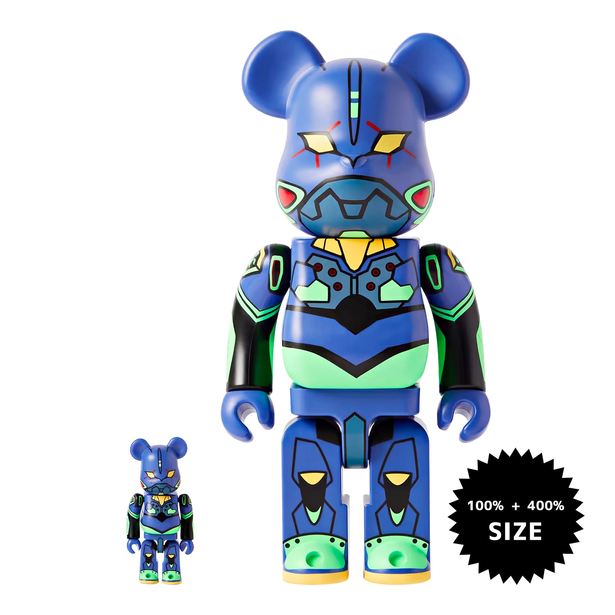 MEDICOM TOY: BE@RBRICK - Evangelion Eva-01 New Painted