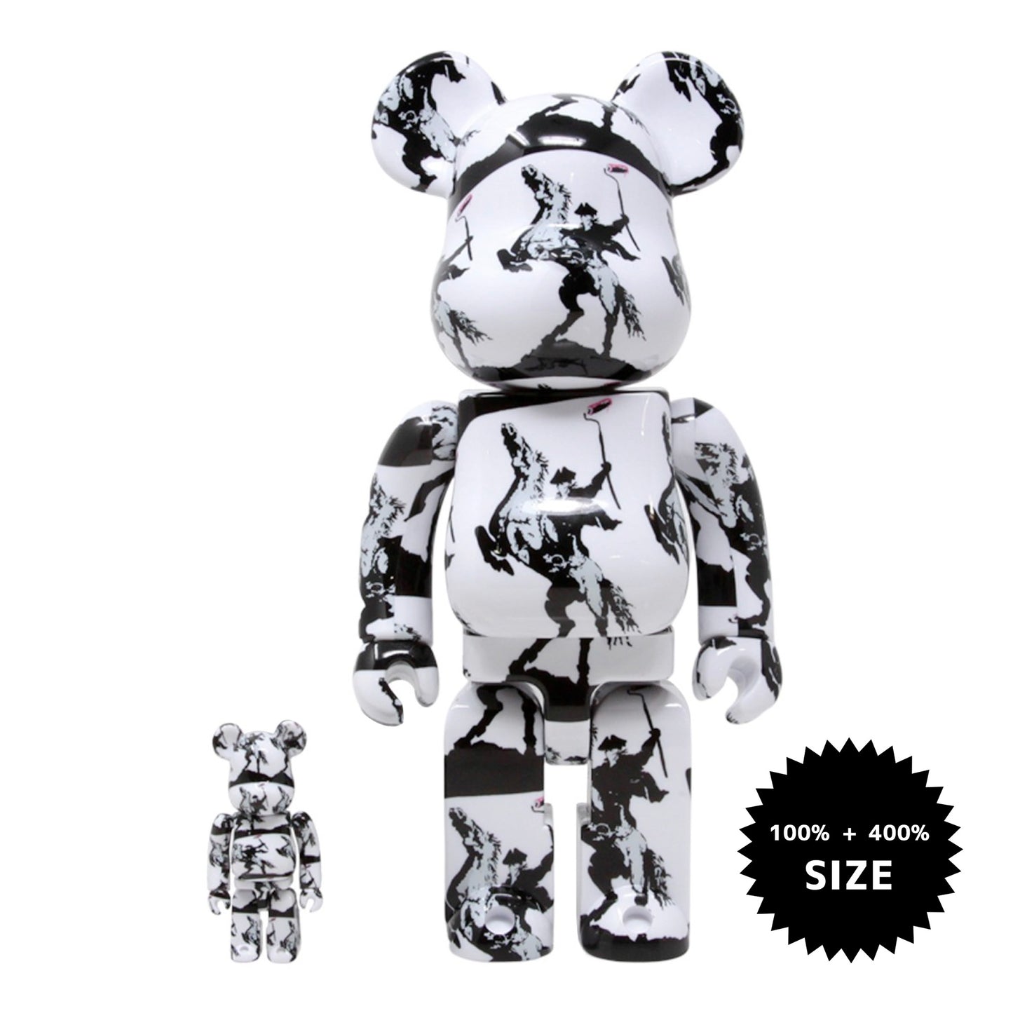 MEDICOM TOY: BE@RBRICK - Brandalism Highwayman 100% & 400%