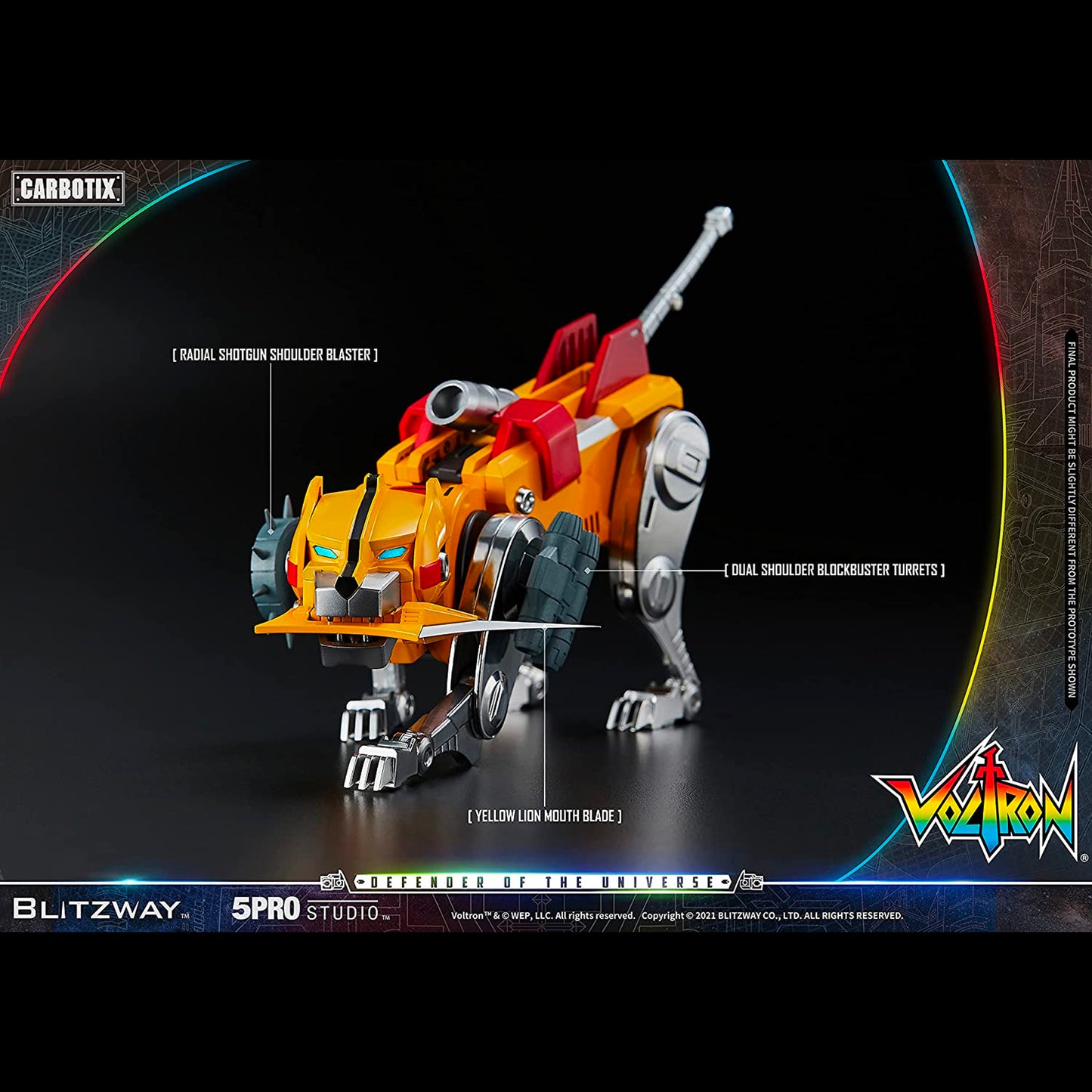 Blitzway x 6Pro Studio: Voltron - Defender of the Universe Carbotix