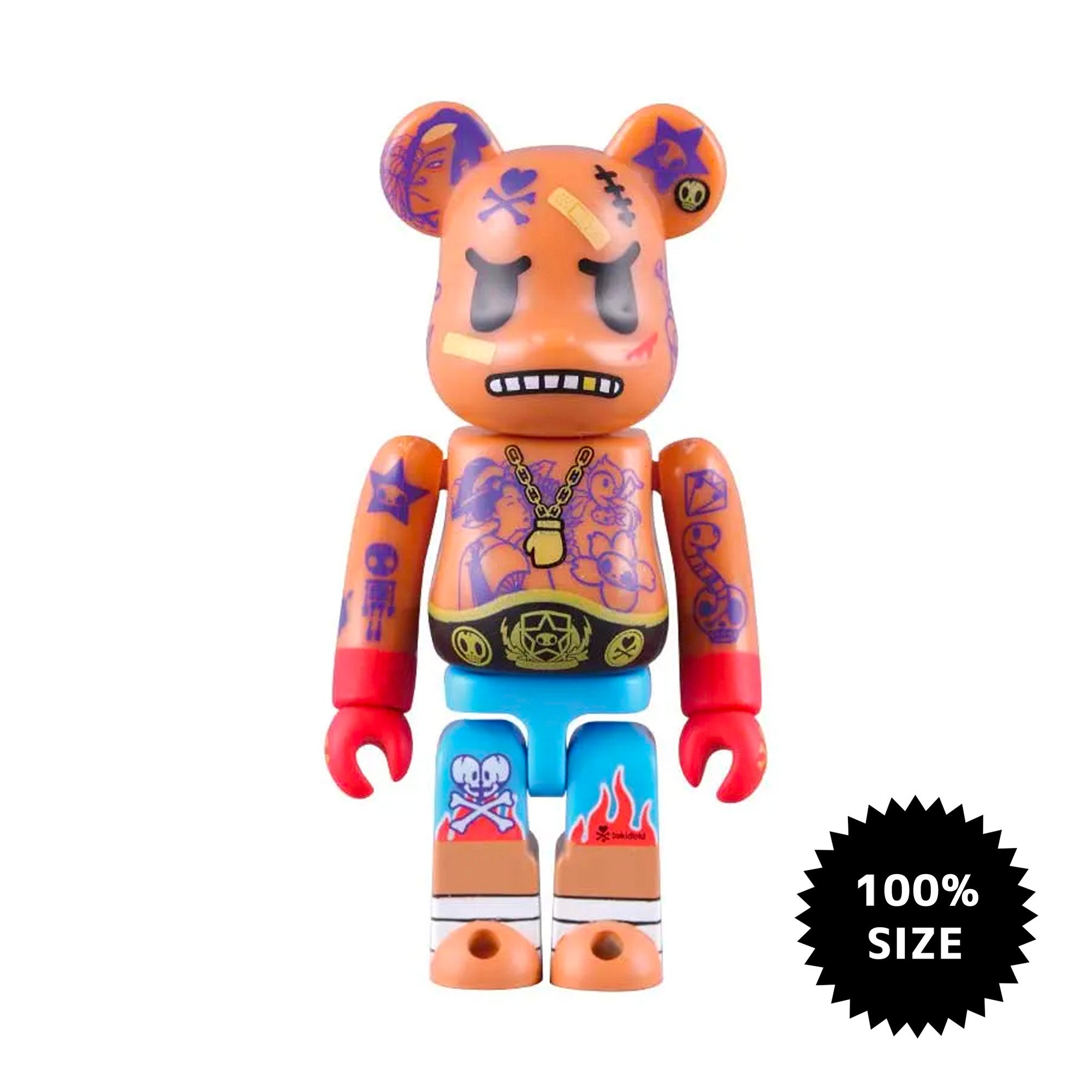 希少 BE@RBRICK ベアブリック100% TOKIDOKI ファイター