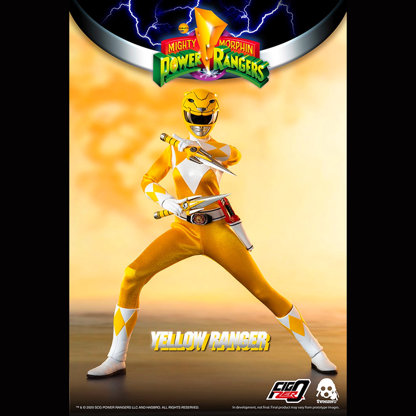 Threezero x FigZero: Mighty Morphin Power Rangers - Yellow 12" Tall Figure