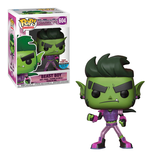 Funko Pop! Television: Teen Titans Go! - Beast Boy #604 Metallic NYCC 2018 Toy Tokyo Exclusive