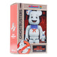 MEDICOM TOY: BE@RBRICK - Ghostbusters Stay Puft Marshmallow Man White Chrome 100% & 400%