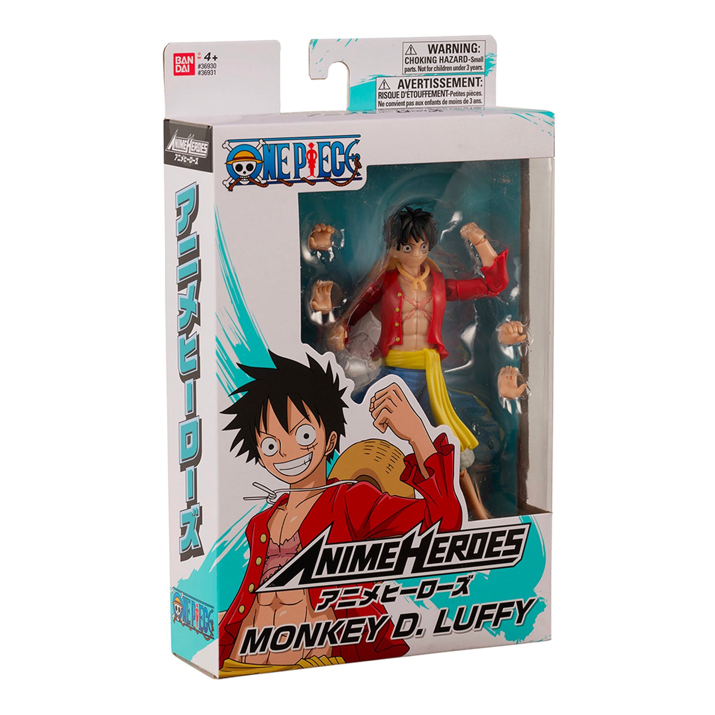 BandaI: Anime Heroes - One Piece - Monkey D. Luffy 6.5" Tall Action Figure