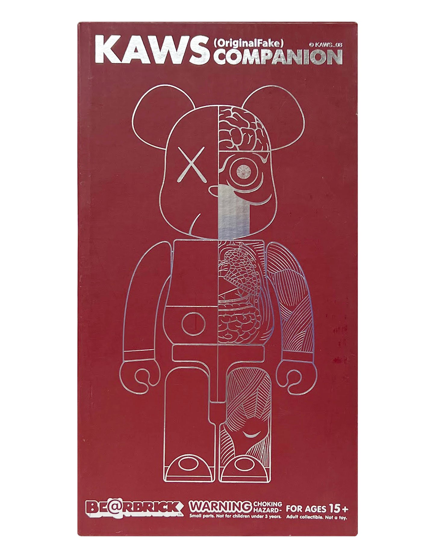 KAWS -  BE@RBRICK Dissected Companion Red 400%, 2010