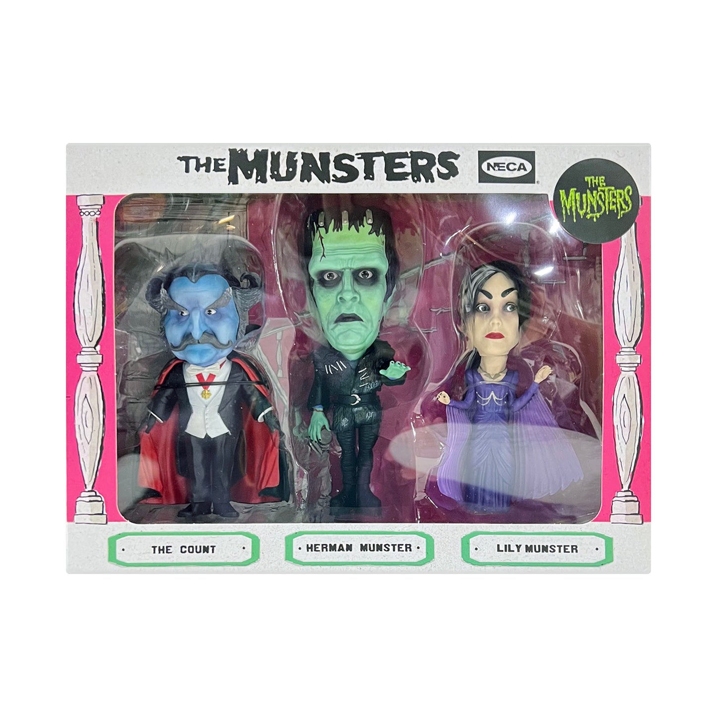 NECA: Rob Zombie's The Munsters (2022) Little Big Head 3-Pack