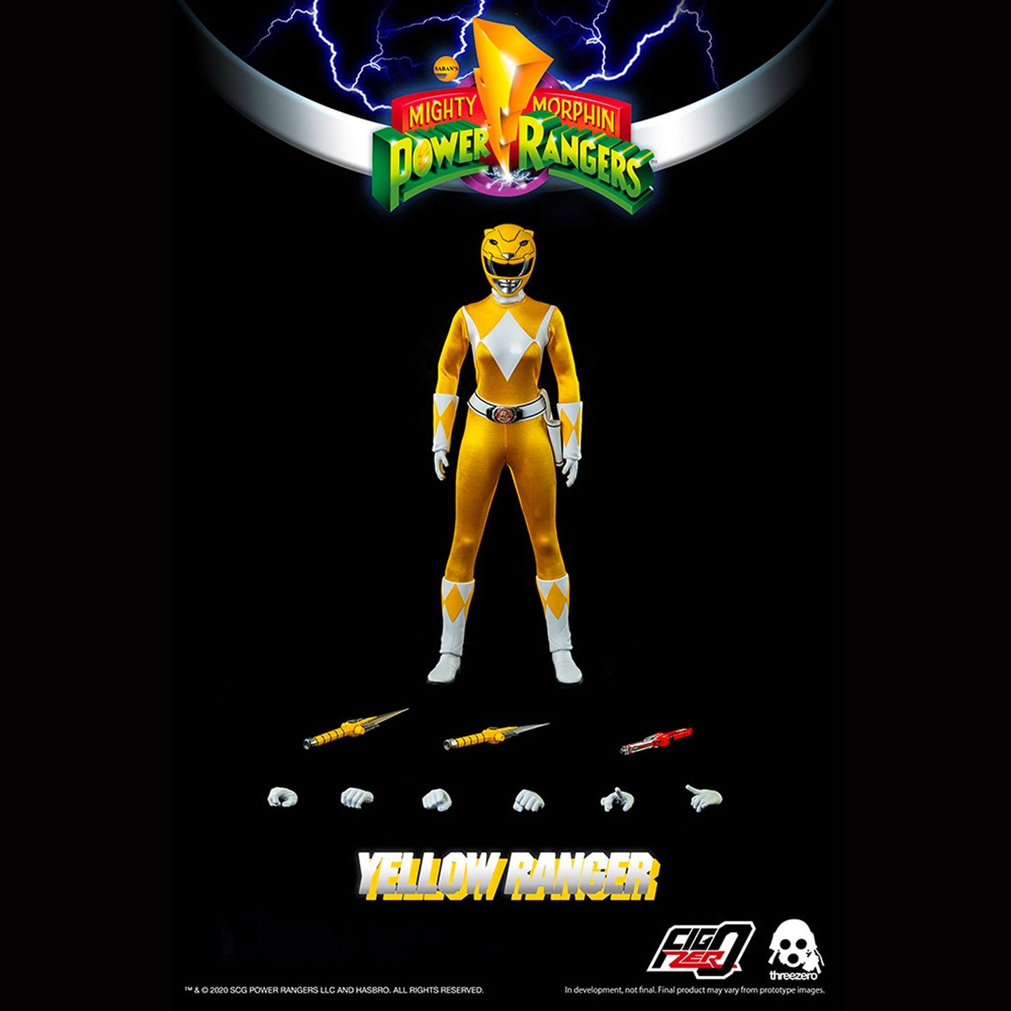 Threezero x FigZero: Mighty Morphin Power Rangers - Yellow 12" Tall Figure