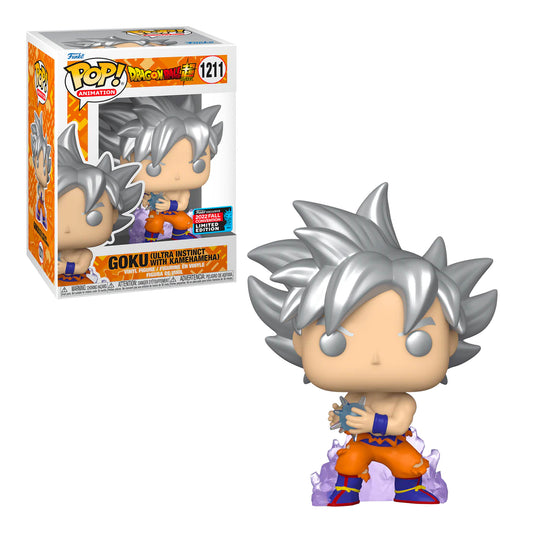 Funko Pop! Animation: Dragon Ball Super - Goku (Ultra Instinct with Kamehameha) #1211 NYCC 2022 Chalice Collectibles Exclusive