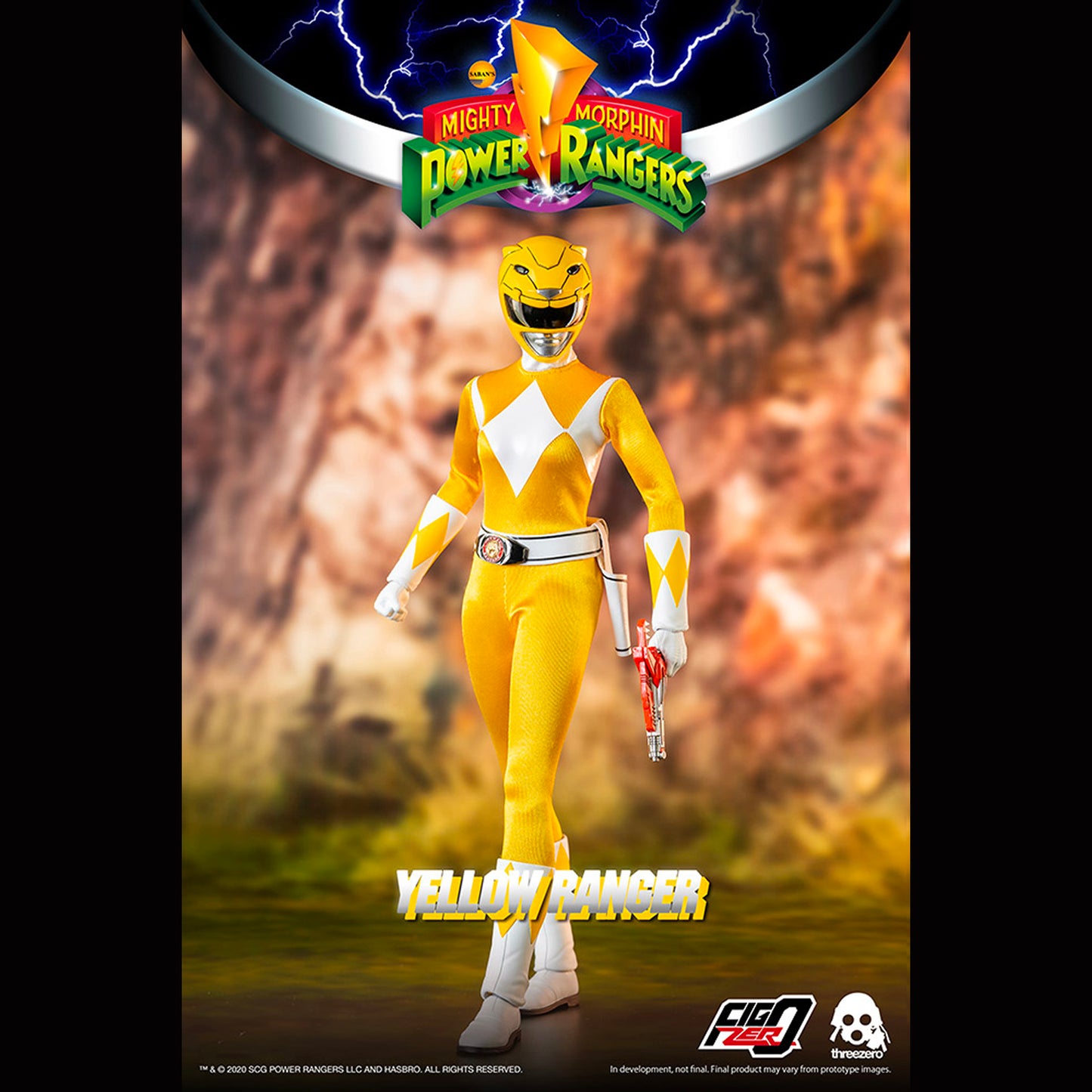 Threezero x FigZero: Mighty Morphin Power Rangers - Yellow 12" Tall Figure