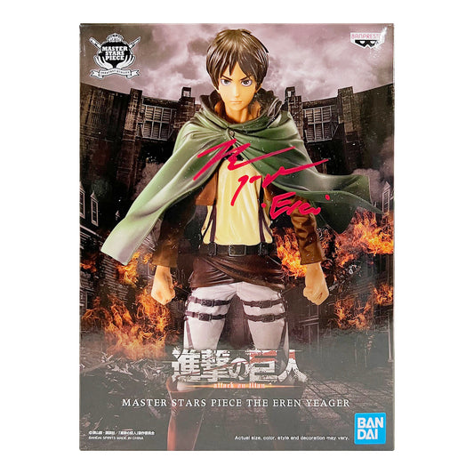 Banpresto x Bandai: Attack on Titan - Masters Stars Piece The Eren Yeager Figure (Red Color) Signed by Bryce Papenbrook