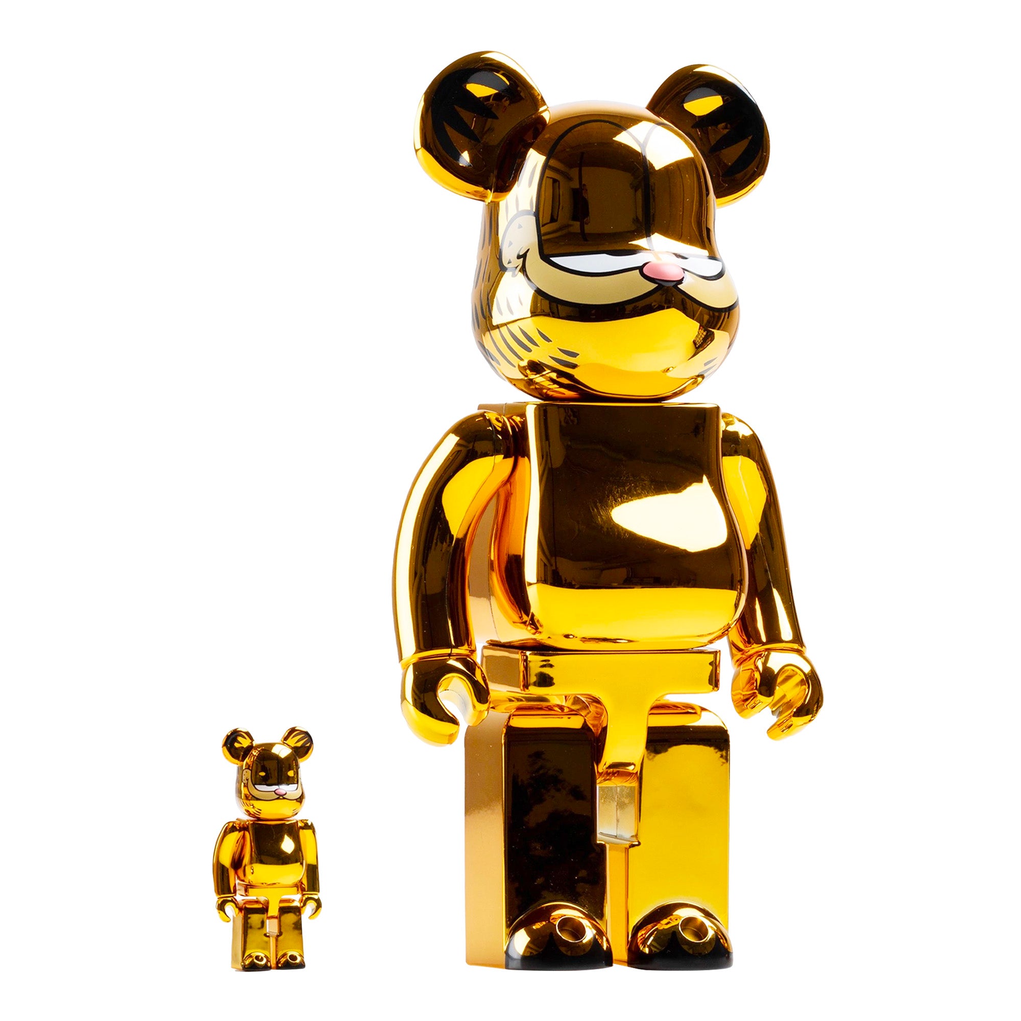 BE@RBRICK GARFIELD GOLD CHROME100％ 400％