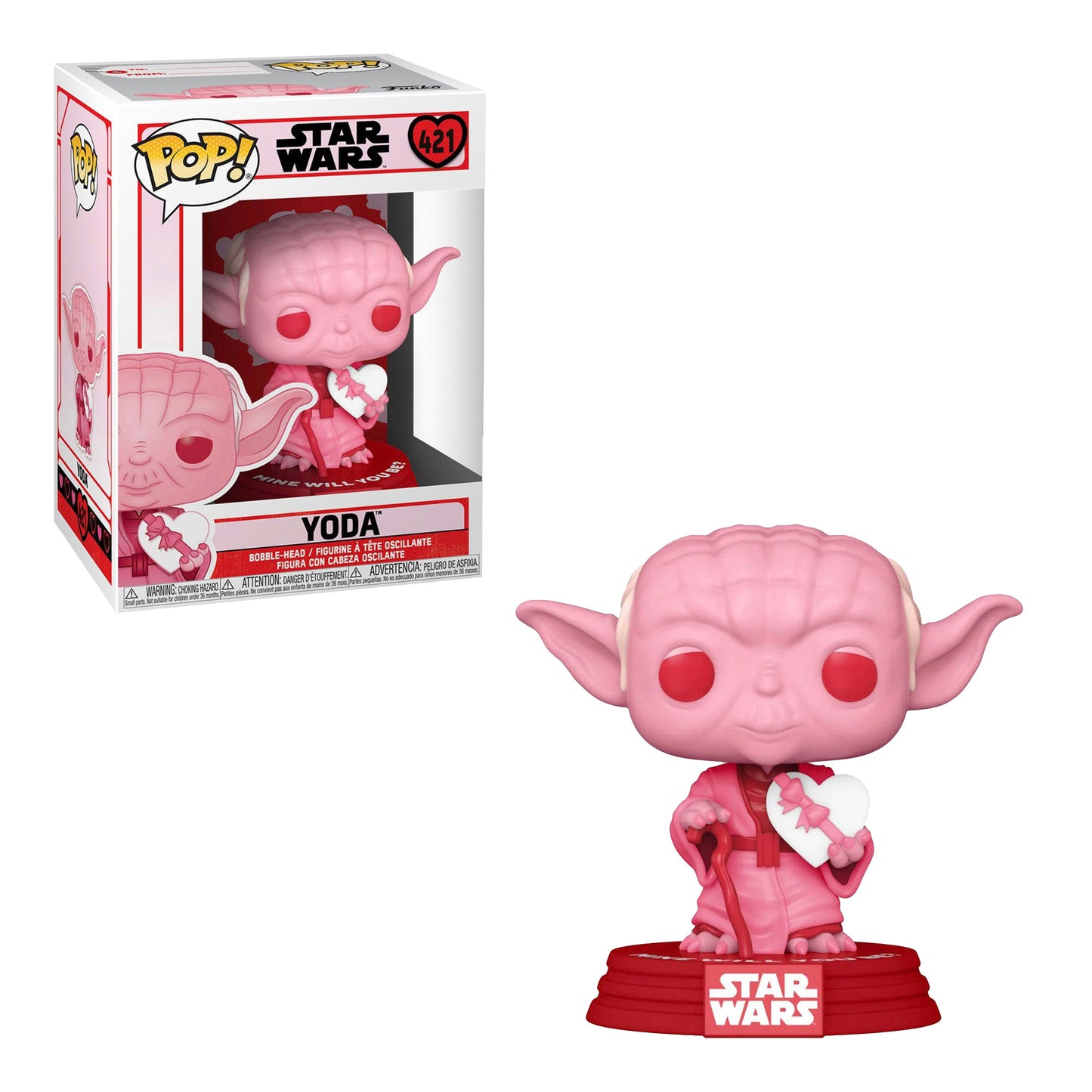 Funko Pop! Star Wars: Yoda with Heart #421