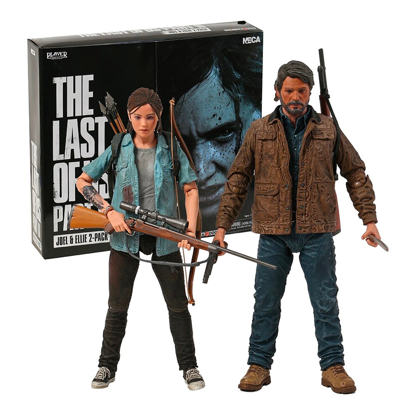 NECA: Last of Us 2 - Ultimate Joel and Ellie 2-Pack 7" Tall Action Figure
