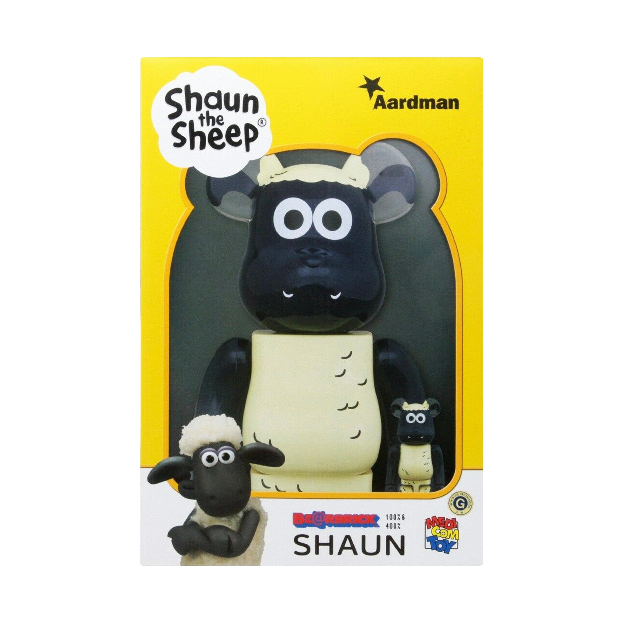 MEDICOM TOY: BE@RBRICK - Shaun the Sheep 100% & 400%