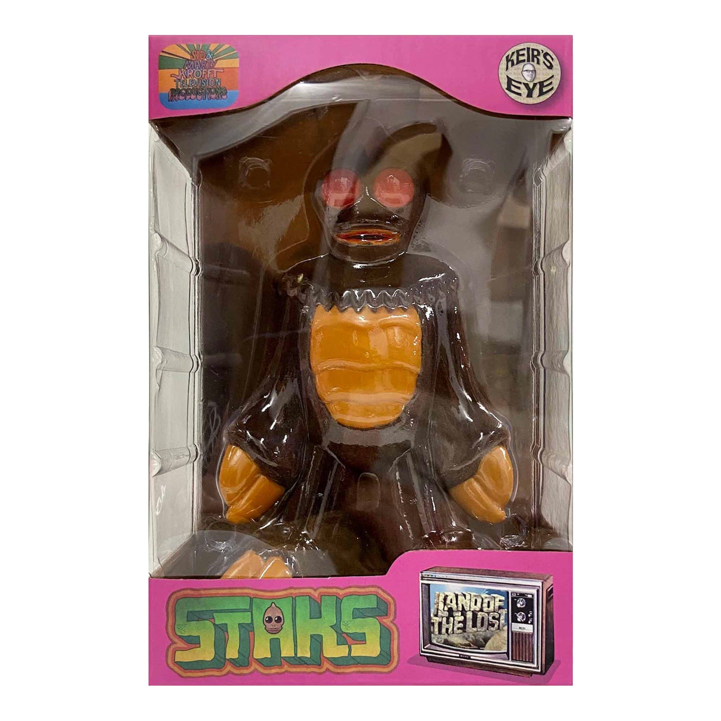 Sid and Marty Krofft x Keirs Eye: Land of the Lost - Staks Sleestak Flocked 6" Tall Vinyl Figure