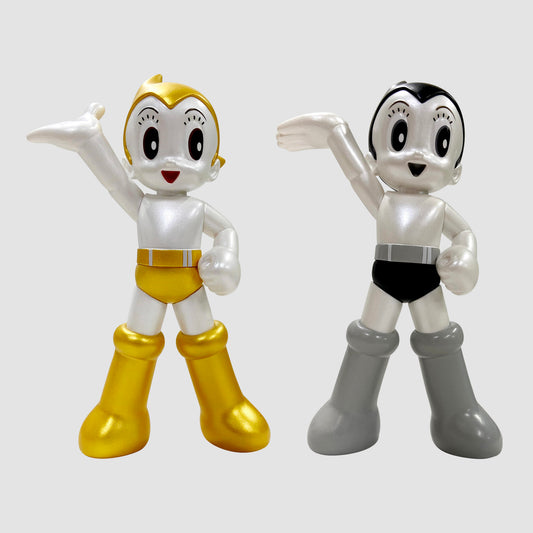 ToyQube x Tezuka Productions - Astro Boy Iconic Gold & Silver 5.35" Set of 2 Tall Figure