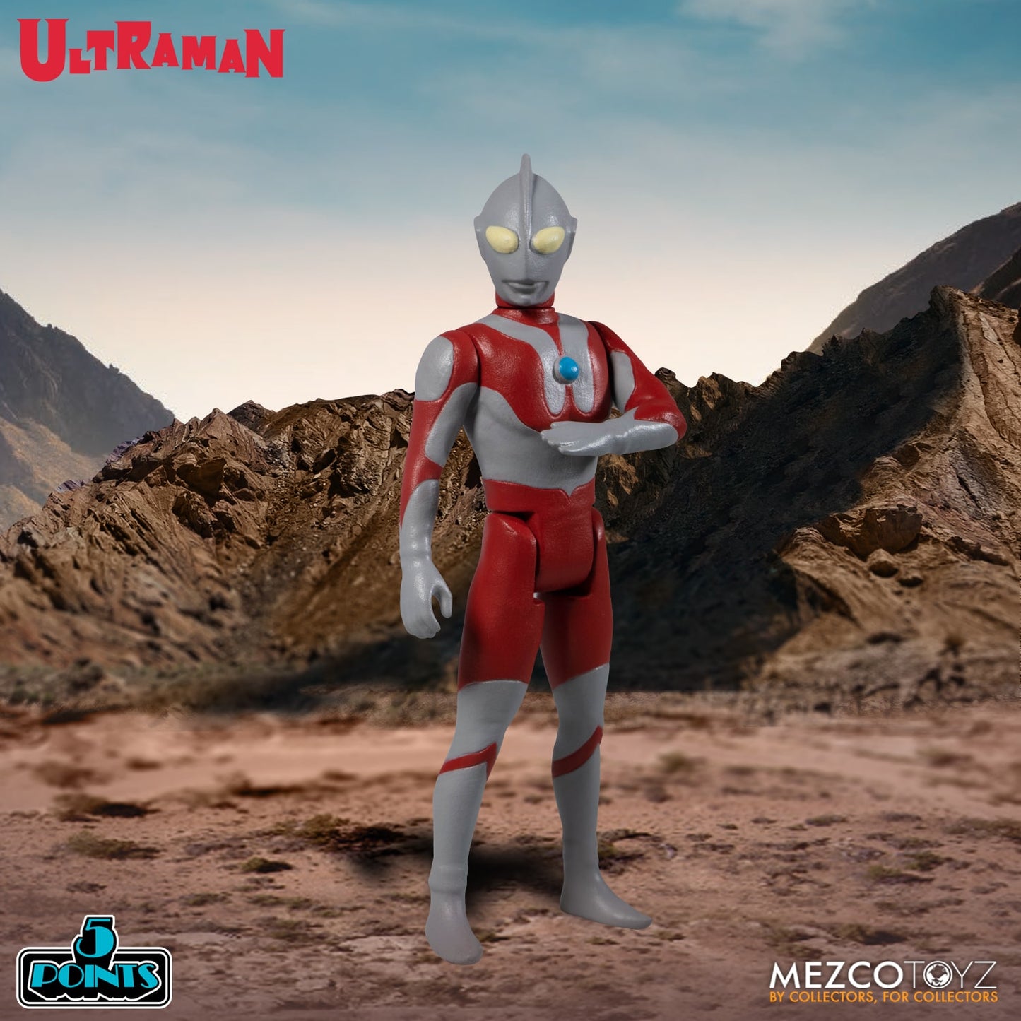 MEZCO TOYZ: 5 Points - Ultraman & Red King Boxed Set 3.75" Tall Figure