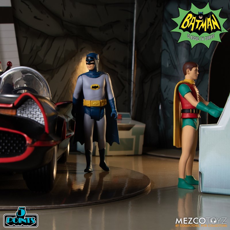 MEZCO TOYZ: 5 Points - Batman (1966): Deluxe Boxed Set