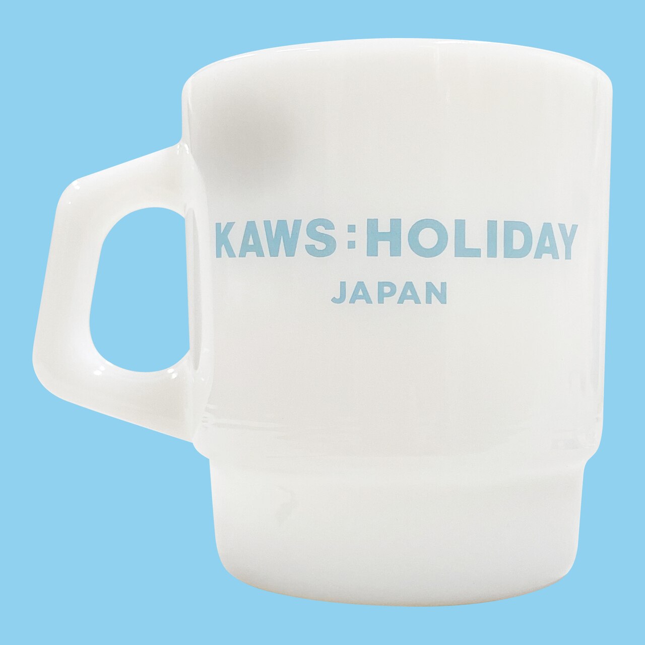 KAWS: Holiday - JAPAN Mount Fuji Fire King Mug Set of 2 Multicolor