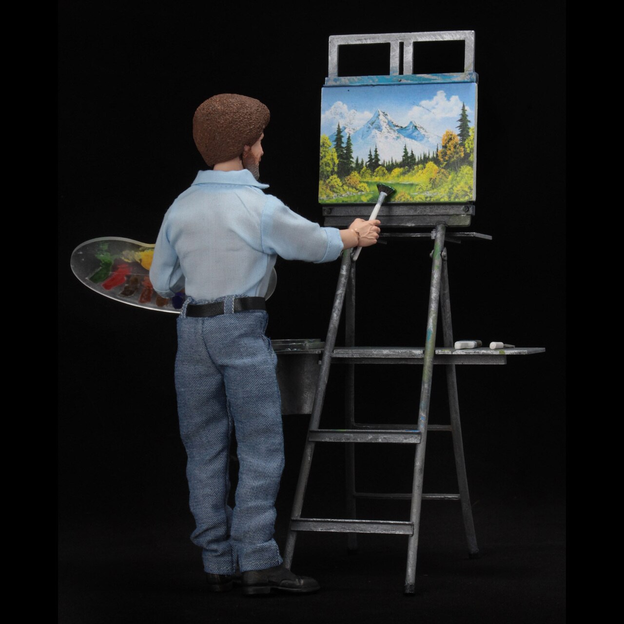 Bob ross hot sale action figure