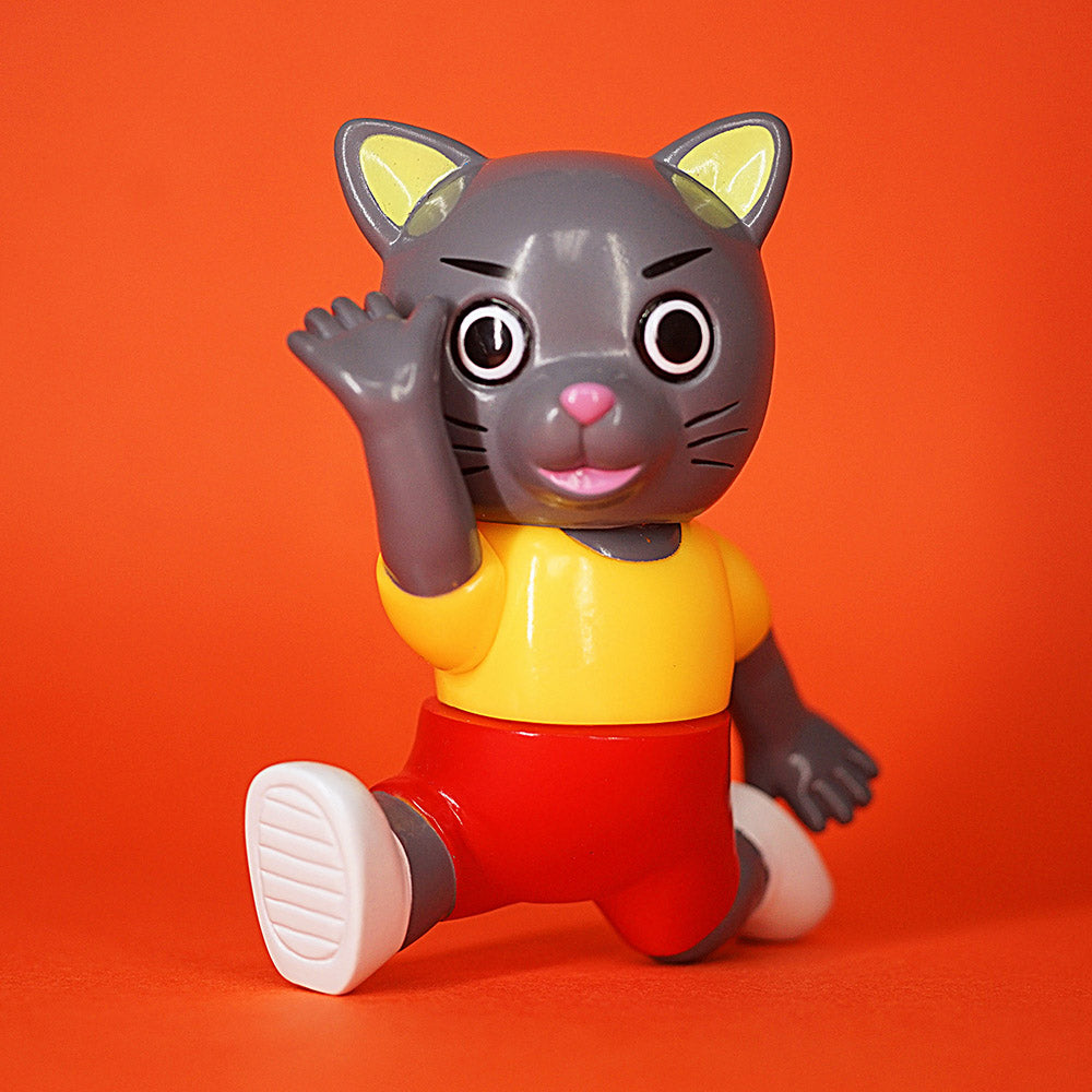 Pointless Island x Awesome Toy - Little Grey Cat PE Class Edition Sofubi Figure
