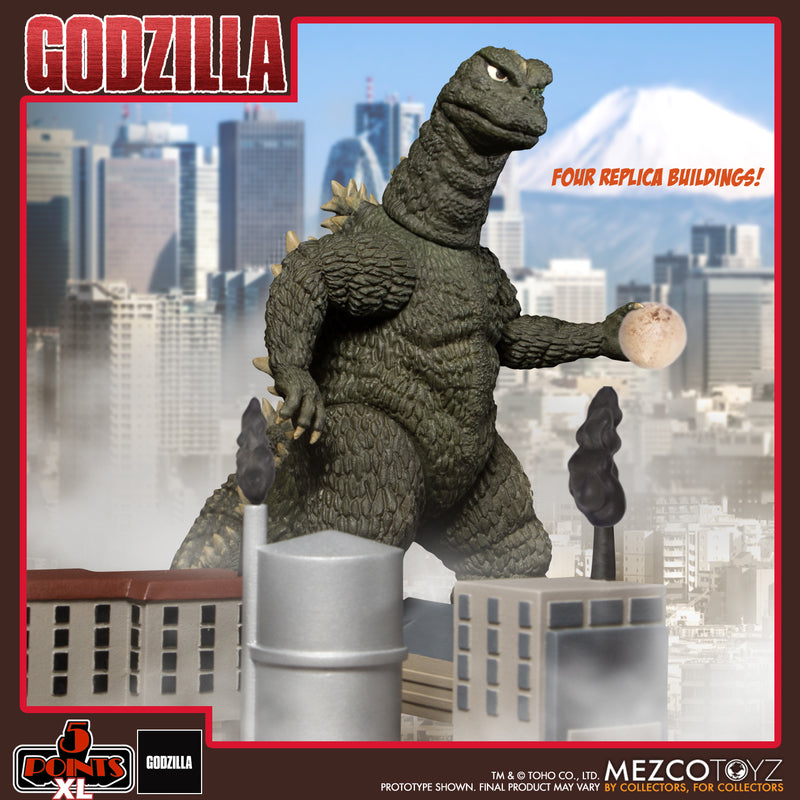 MEZCO TOYZ: 5 POINTS XL - Godzilla vs Hedorah (1971) Three Figure