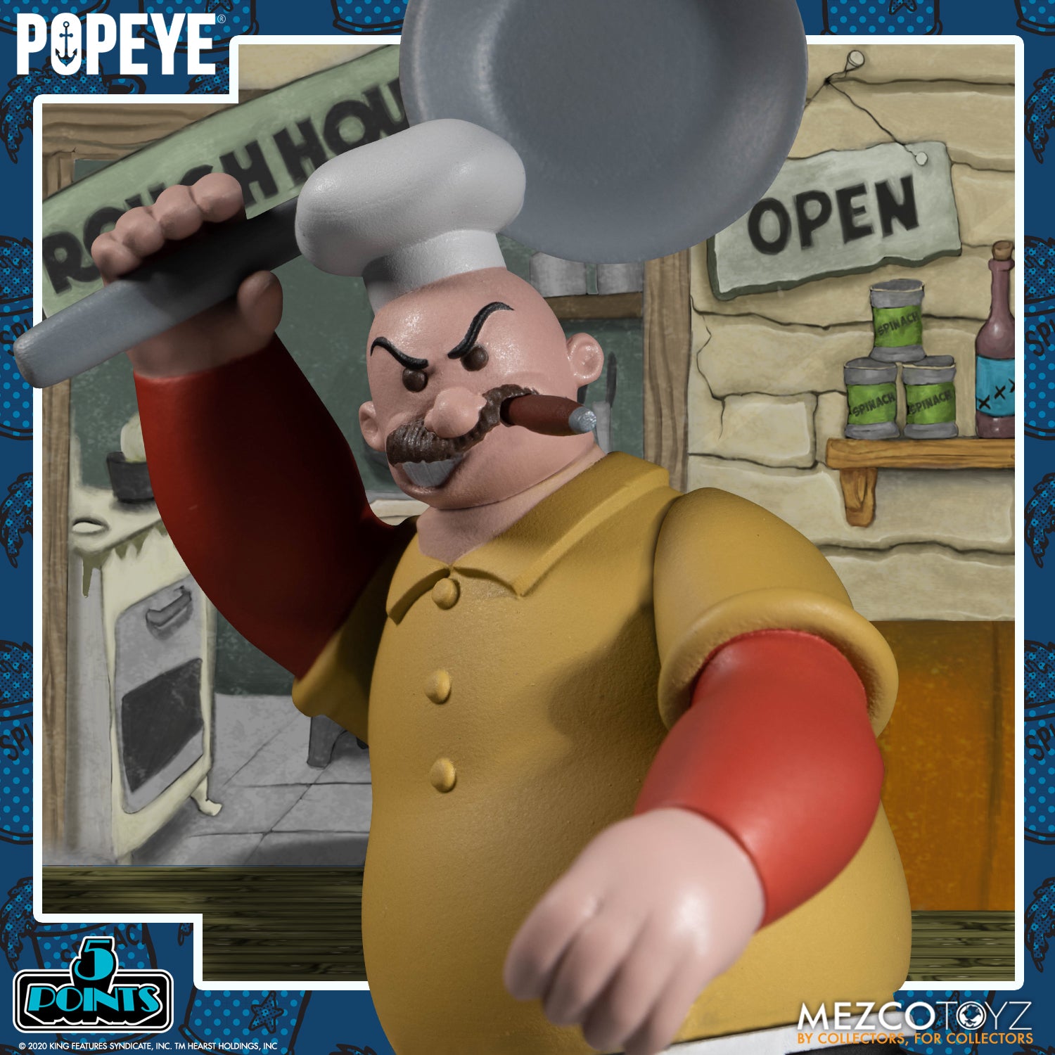 Popeye figure clearance mezco