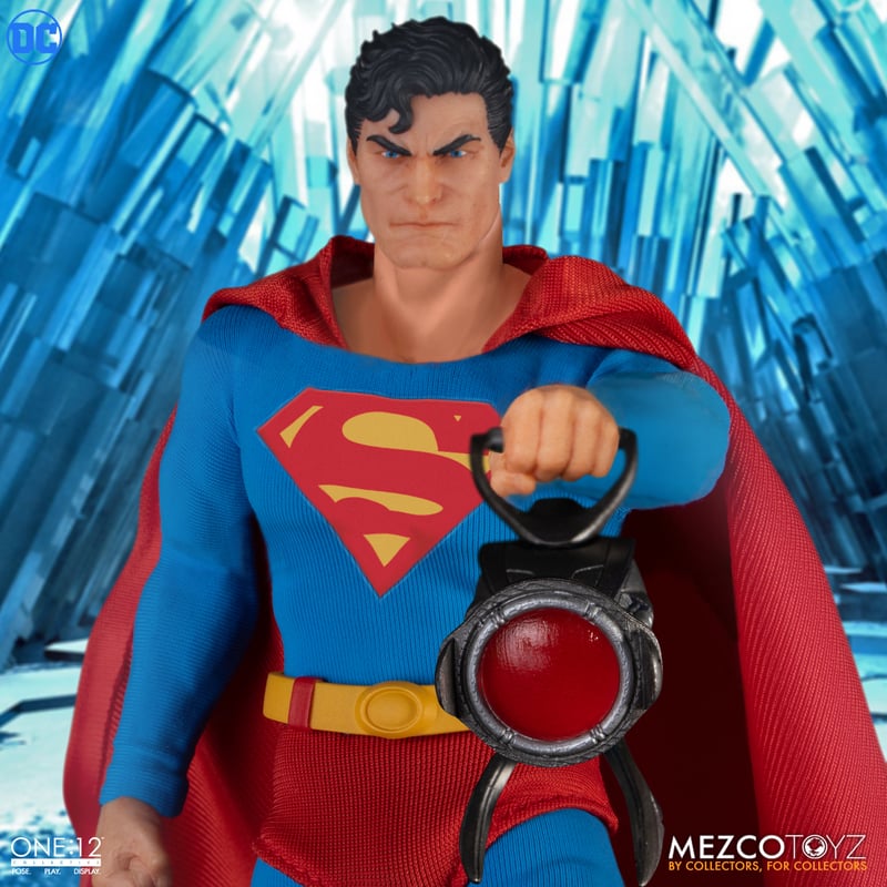 ホットトイズmezco one12 justice league ブラックスーパーマン - アメコミ