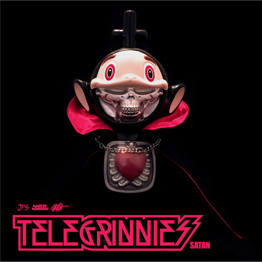 Ron English x Made by Monsters - Pope and Satan Telegrinnies