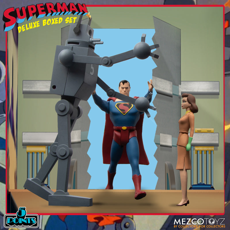 MEZCO TOYZ: 5 Points - Superman The Mechanical Monsters (1941